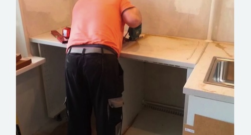 Сборка кухонного гарнитура. Новые Черёмушки